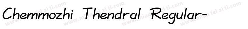 Chemmozhi Thendral Regular字体转换